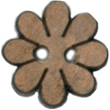 Flower Coconut Button